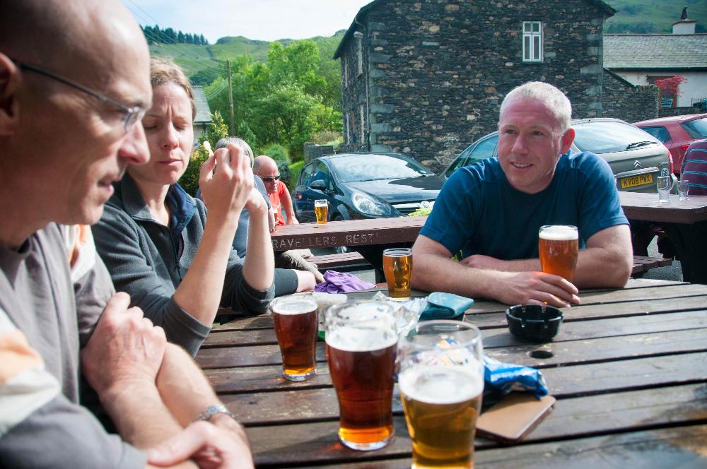 A pint in the sunshine