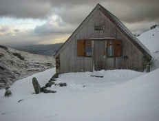 Picture of the members' hut, built in 2009